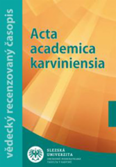 Acta Academica Karviniensia Portaro Library Catalog